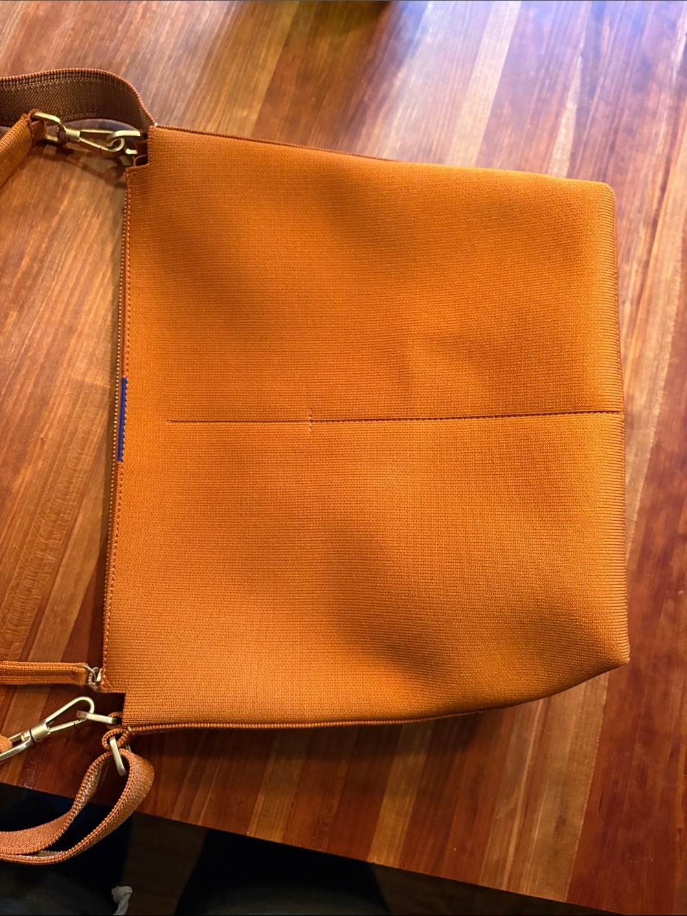 Rothy’s Mini Zip Bucket Bag, in burnt orange, like new - Picture 3 of 7